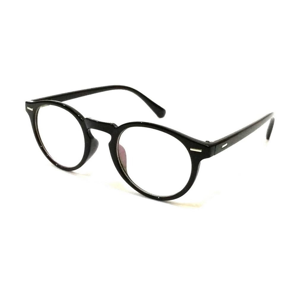 Blue Light Blocking Glasses for Computer & Screen Use - Anti Blue Ray Eyewear with Round Frame for Men & Women - Reduce Eye Strain for Work, Gaming & Nighttime Screen Viewing