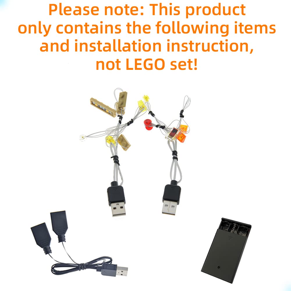 GEAMENT LED Light Kit for Lego Harry Potter 4 Privet Drive 75968 - Compatible with Harry Potter Building Blocks (Model Not Included) - Perfect for Room Decor, Gift Giving, and Display Enhancement