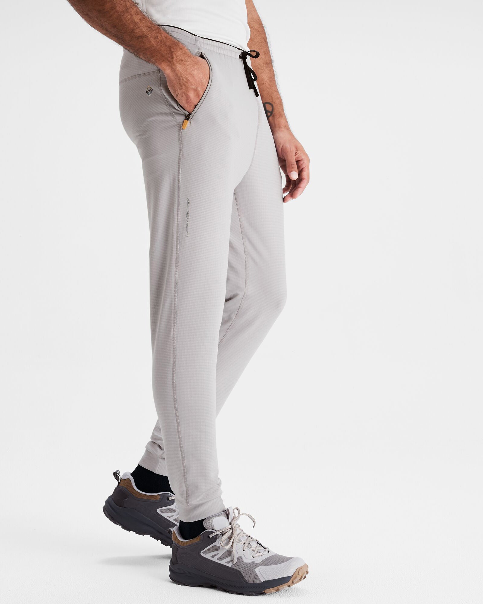 Men's Seeker Fleece Joggers - Soft Comfortable Lounge Pants for Men, Steel Grey - Perfect for Running, Gym, Yoga & Relaxing at Home