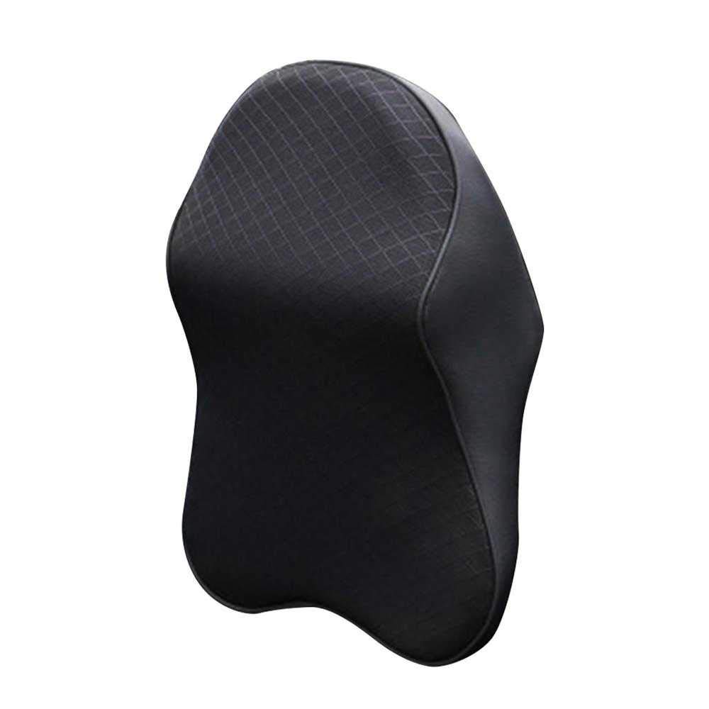 FLJKCT Car Seat Head and Neck Support Pillow - Comfortable Memory Foam Cushion for Long Drives, Travel & Office Chairs - Relieves Pain & Improves Posture