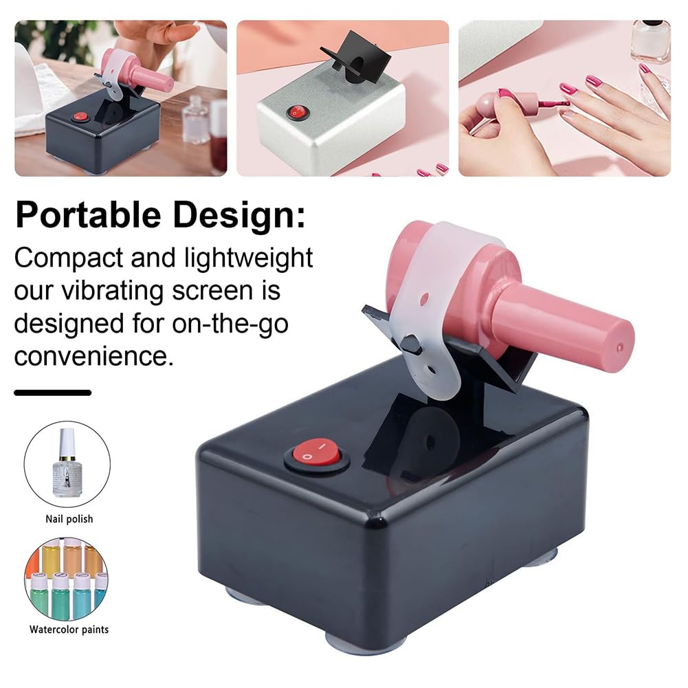 Professional Model Paint & Nail Polish Shaker Machine - High Speed Mixer for Tattoo Ink, Mini Paint & Manicure Supplies | Perfect for Artists, Tattooists & Nail Technicians | Home Studio & Salon Use