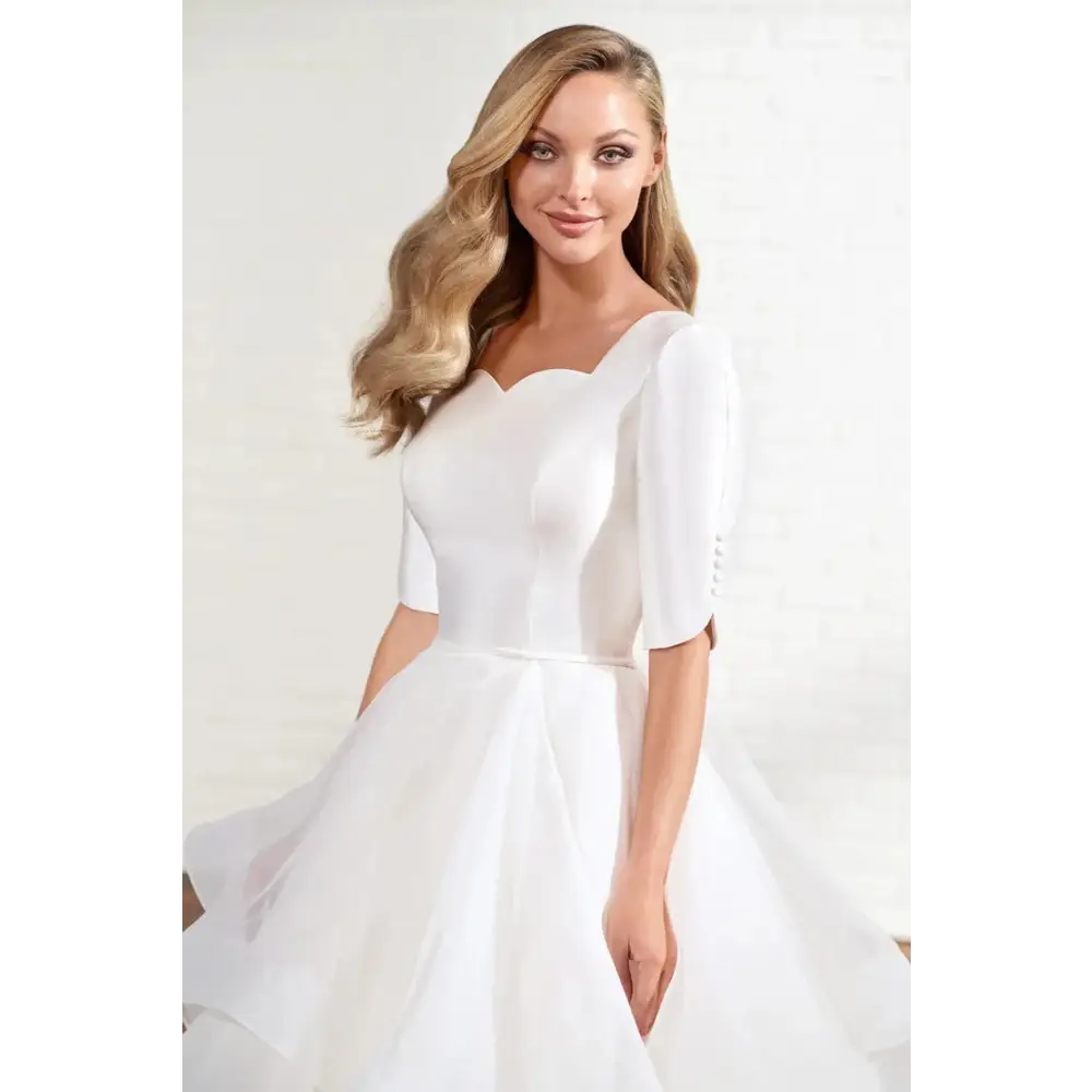 Modest Mon Cheri MOD204 Sample Sale - Elegant Women's Dress for Parties, Weddings & Special Occasions