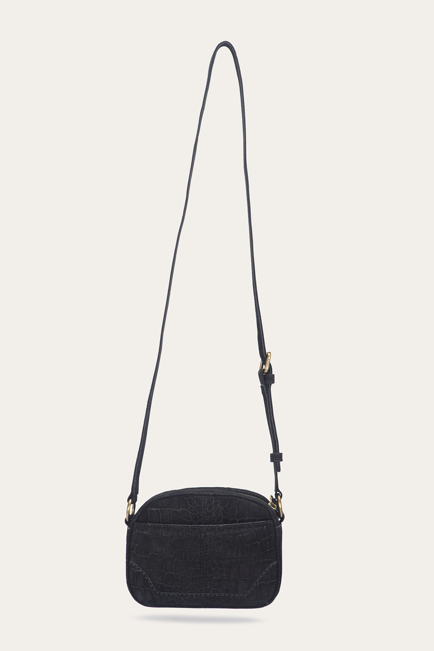 Melissa Suede Crocodile Print Camera Bag - Stylish & Durable Crossbody Purse for Women | Perfect for Travel, Work & Everyday Use