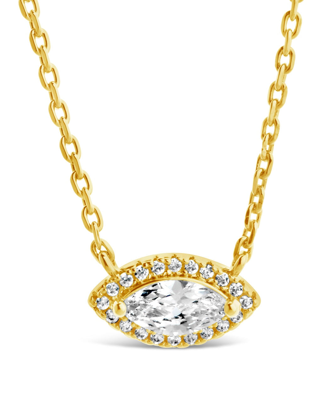 Jamie CZ Evil Eye Pendant Necklace for Women - Blue Evil Eye Protection Jewelry with Cubic Zirconia - Perfect for Gifts, Everyday Wear & Spiritual Protection