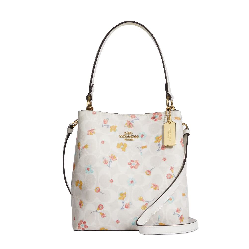 COACH Women's Town Bucket Bag - Stylish Leather Shoulder Handbag for Everyday Use, Work & Travel | Fashionable Crossbody Purse with Adjustable Strap
