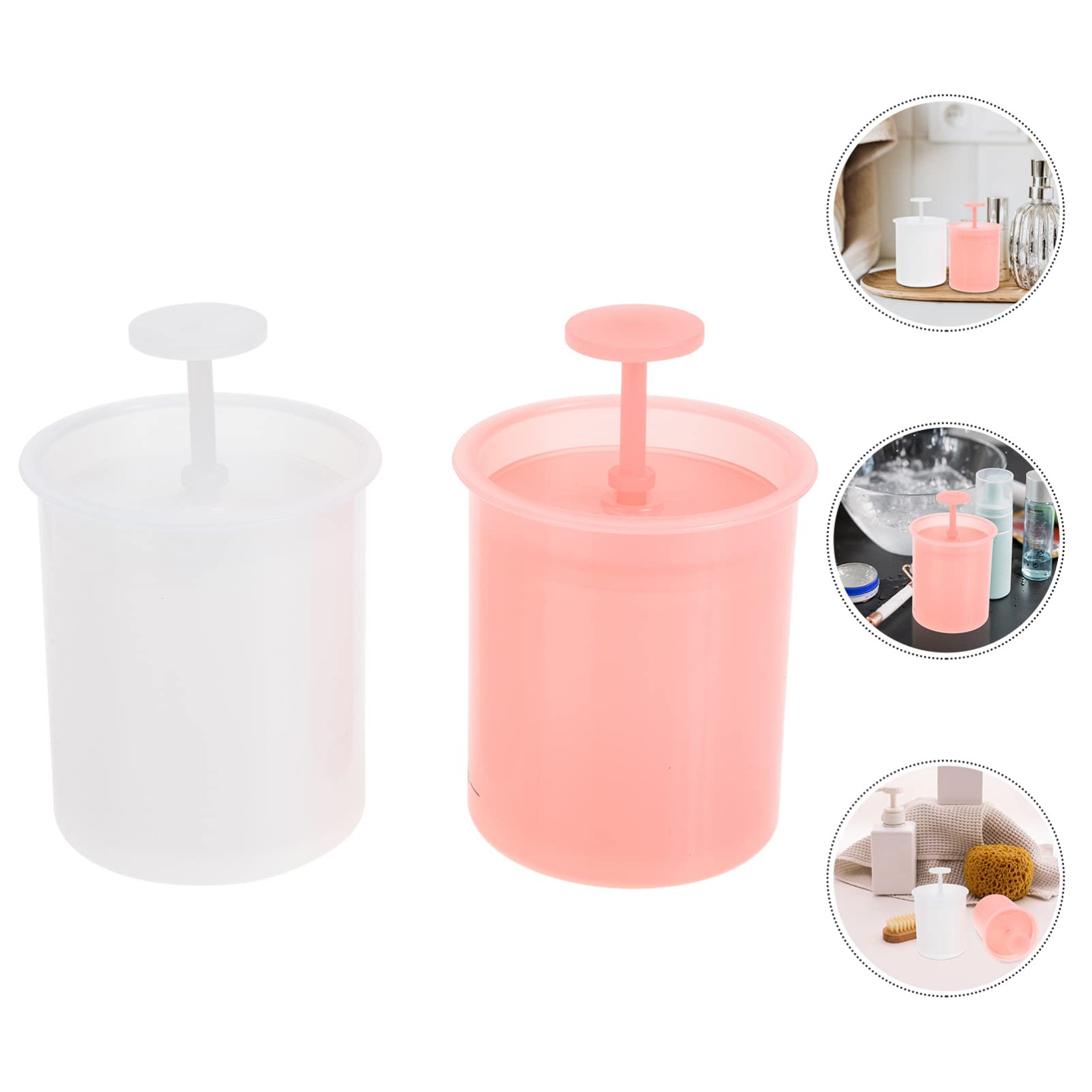 Uonlytech 4-Piece Marshmallow Whip Maker & Facial Foam Maker Set - Skin Care Bubble Maker for Gentle Face Wash | Perfect for Spa, Home Beauty Routine & Relaxation