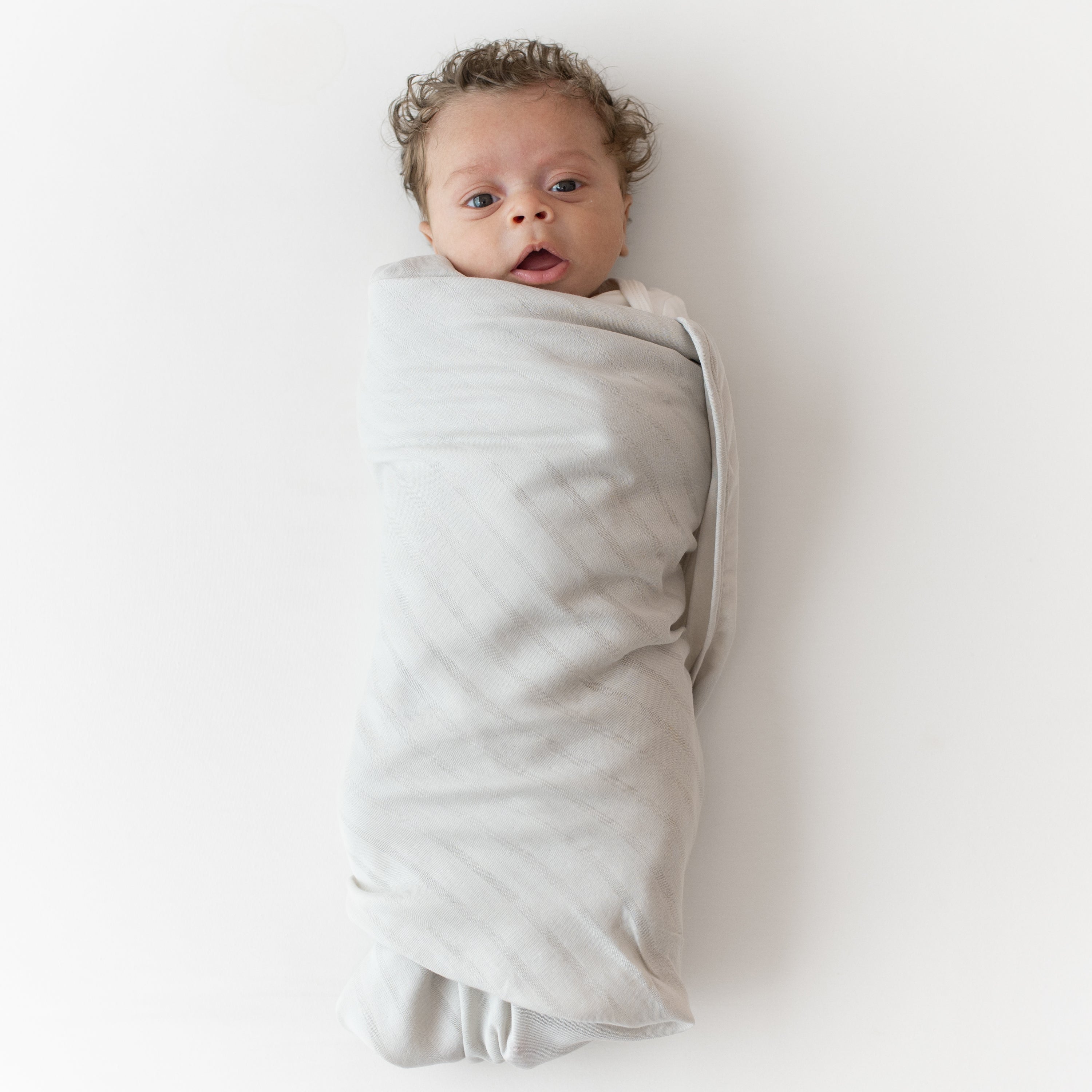 Organic Bamboo Muslin Swaddle Blanket - Soft & Breathable Baby Wrap in Oat Color - Perfect for Newborn Swaddling, Nursing Cover & Stroller Blanket