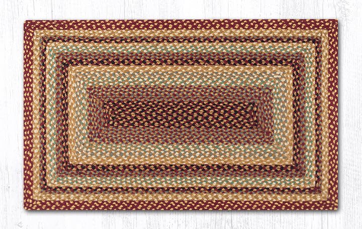 Premium Earth Rugs 69x69 Inch Handmade Red Area Rug - Soft & Durable for Living Room, Bedroom, or Home Decor