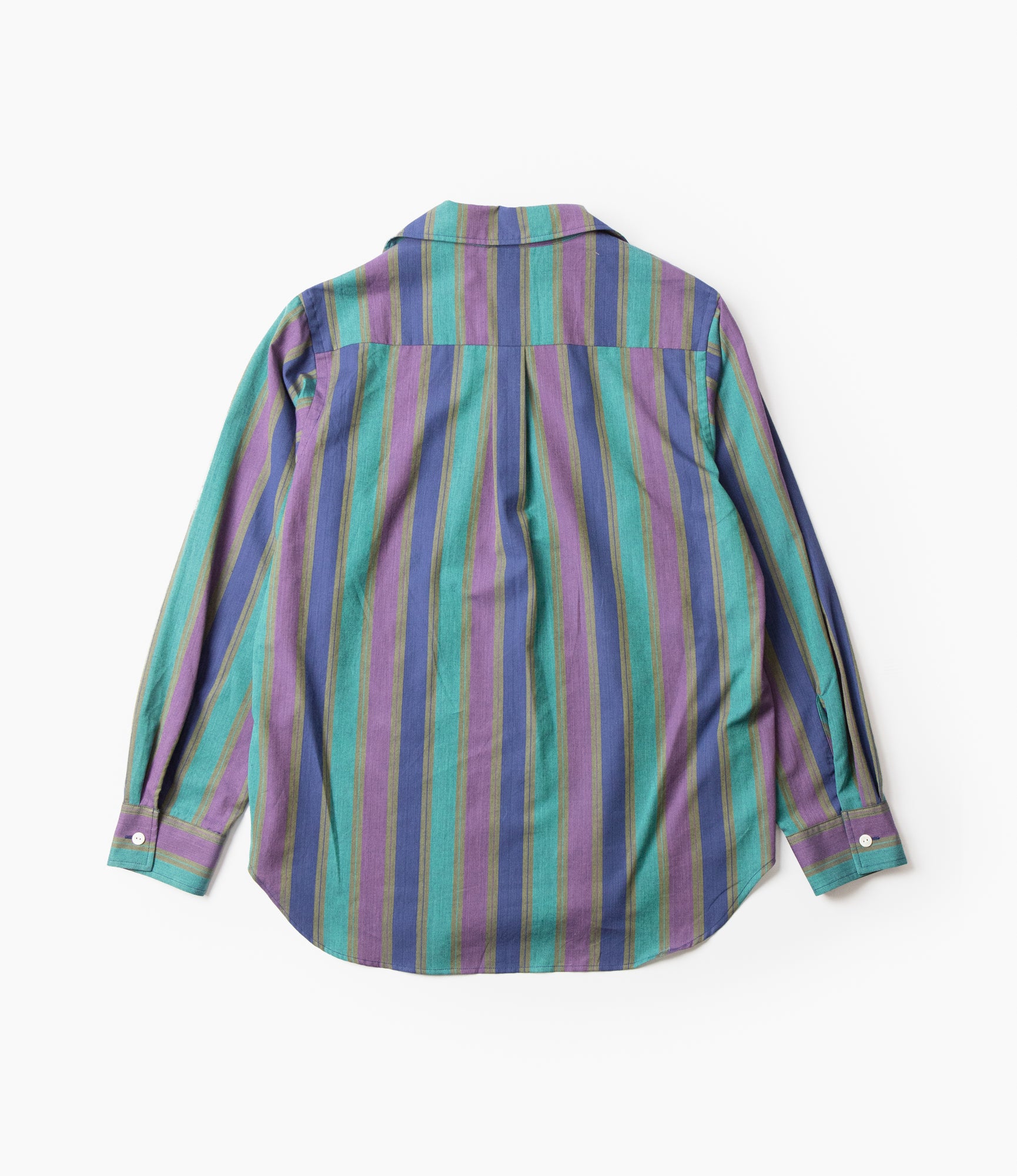 Italian Collar Shirt for Men - Green Stripe Cotton Lawn Button Down Dress Shirt | Business Casual & Office Wear | Breathable Summer Work Shirt