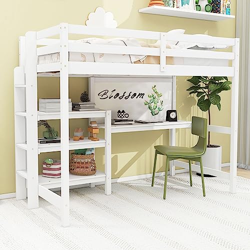White-twin-3 Tier Shelves