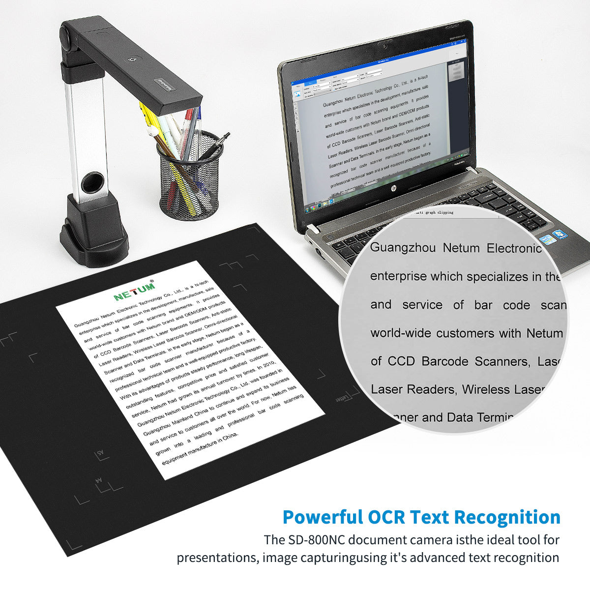 SD 800NC High-Resolution Camera Scanner for Document Digitizing - Perfect for Office, Library & Home Archiving