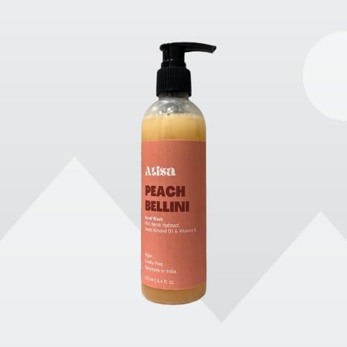 Atisa Peach Bellini Hand Wash - Refreshing & Moisturizing Foaming Soap for Soft Skin | Perfect for Bathroom, Kitchen & Guest Use
