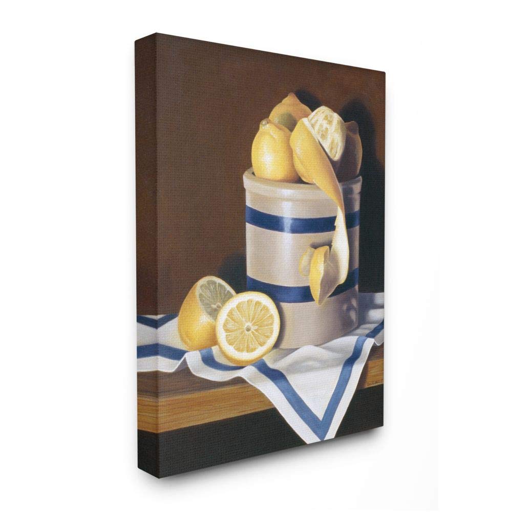 Stupell Industries Realistic Country Lemon Peel Jar Still-Life Painting - 36