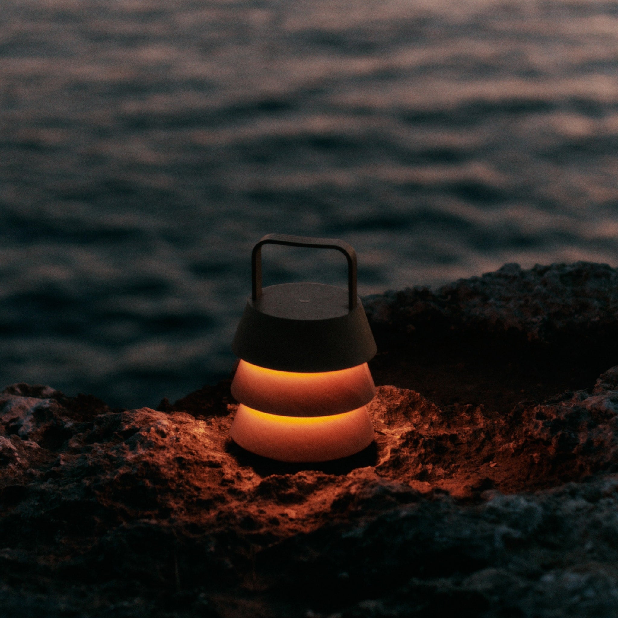 FERM LIVING Luver Portable Lamp - Natural Rattan Table Light for Bedroom, Living Room & Outdoor Use