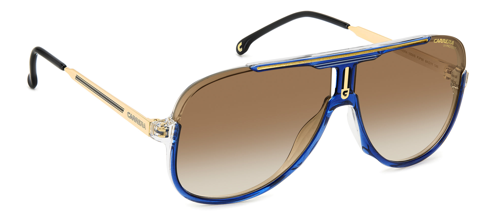 Carrera 1059 S Sunglasses - Polarized UV Protection Sports Sunglasses for Men & Women - Perfect for Running, Cycling, Driving & Outdoor Activities