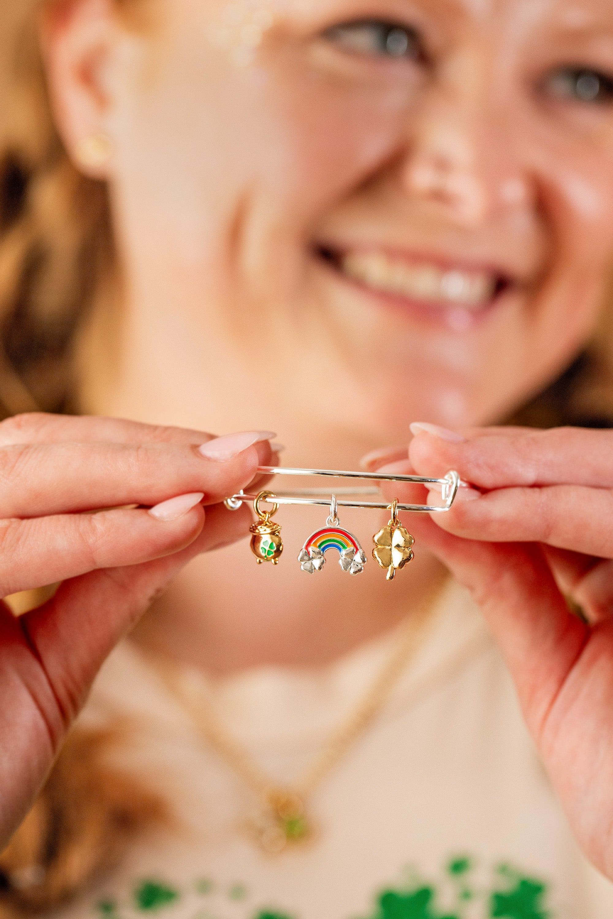 End of the Rainbow Multi Charm Bangle - Stylish Adjustable Bracelet for Women | Perfect for Everyday Wear, Gifts & Special Occasions