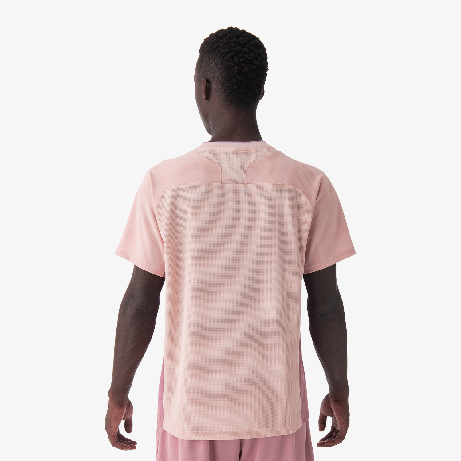 Yonex Men's Crew Neck Tennis Shirt 10632 - Breathable Quick-Dry Performance Tee in Smoke Pink for Casual & Sports Wear