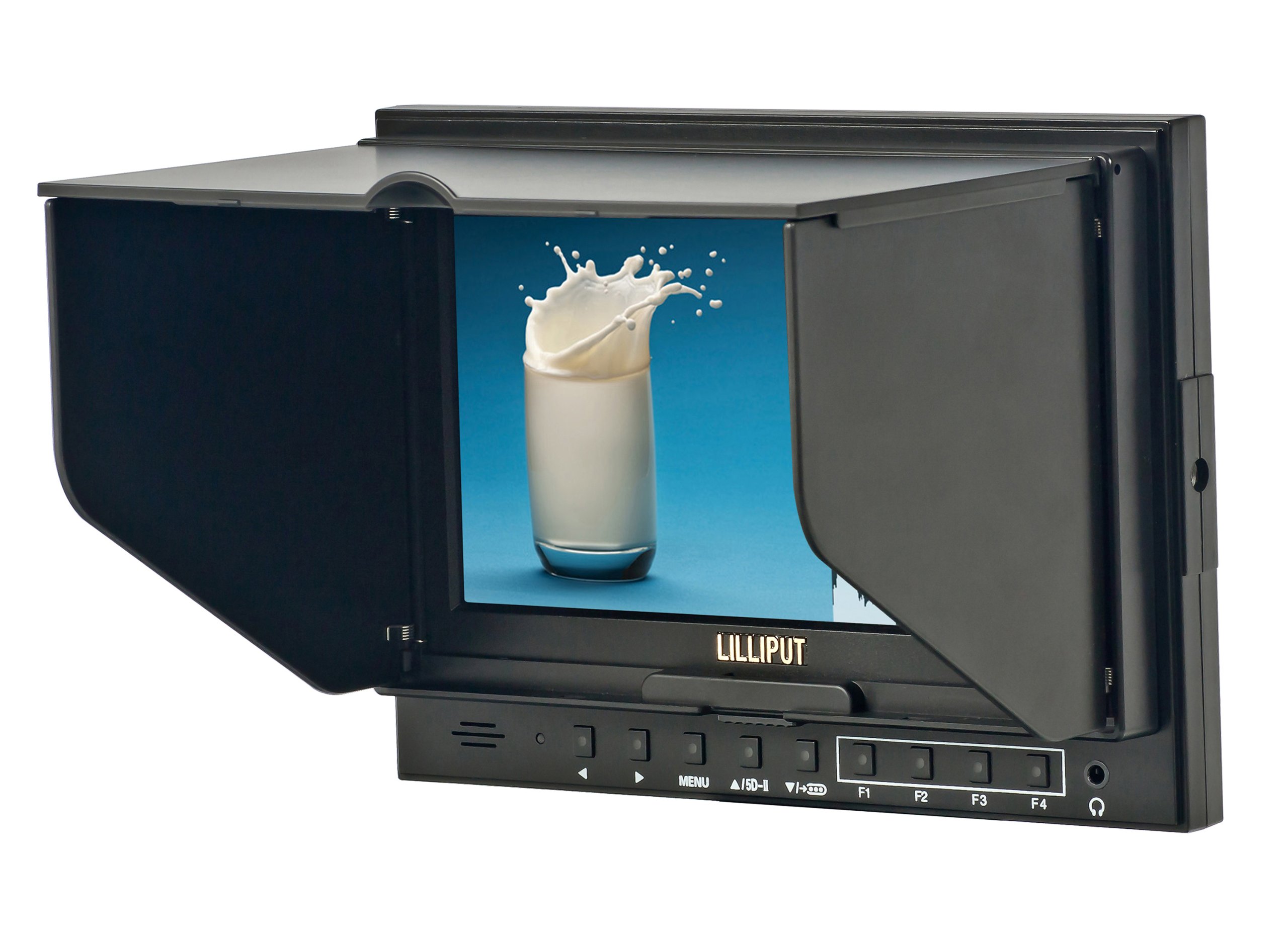 LILLIPUT 5D-II/H/P Peaking Zebra Exposure Field Monitor with HDMI Input, Hot Shoe Mount, Mini HDMI Cable & Pisen QM91 Battery Charger - Perfect for DSLR Cameras, Video Production & On-Site Filmmaking