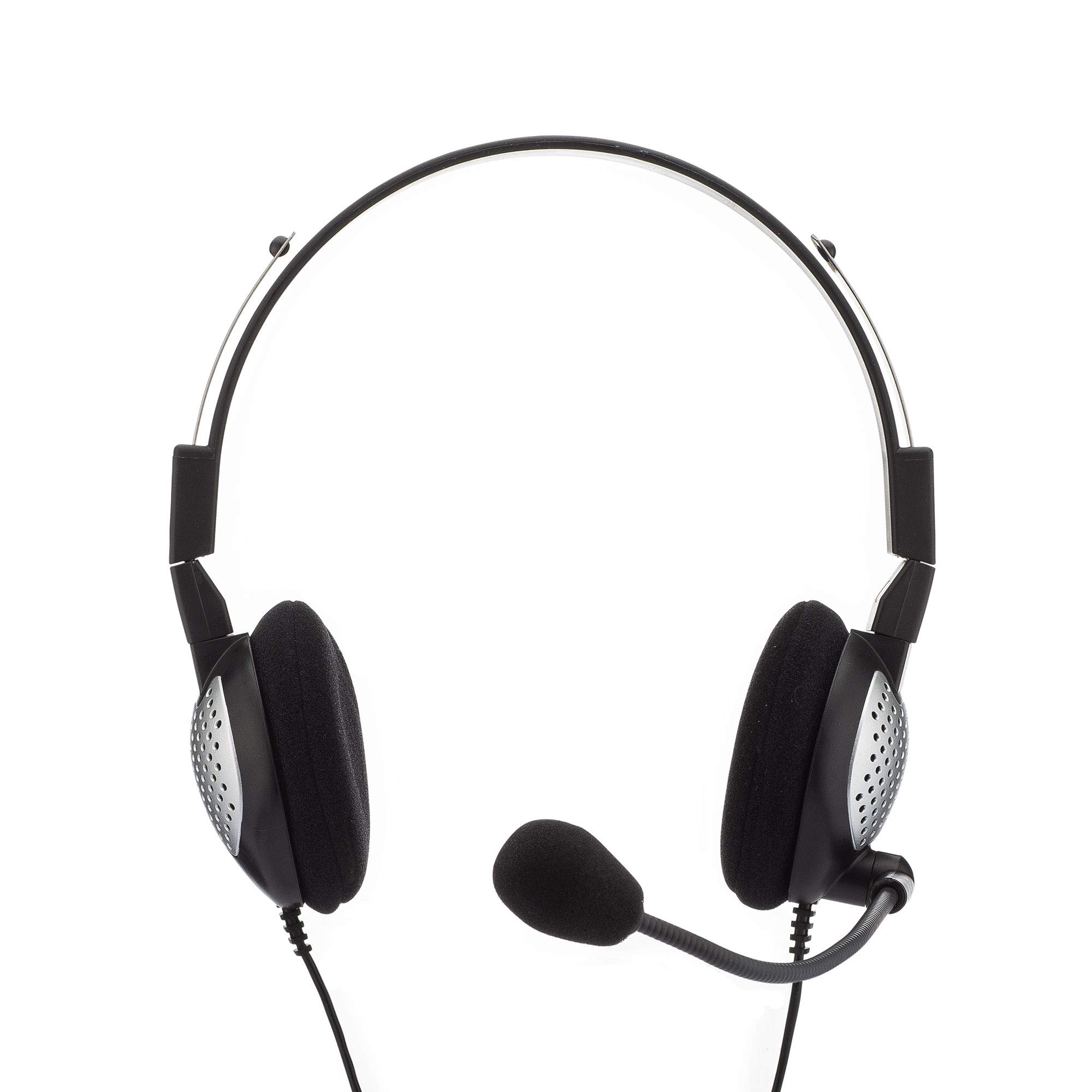 Andrea NC-181VM USB Monaural On-Ear Headset with Noise Cancelling - Single Ear Office Headphone for Call Centers, Customer Service & Remote Work (Model C1-1022300-50)