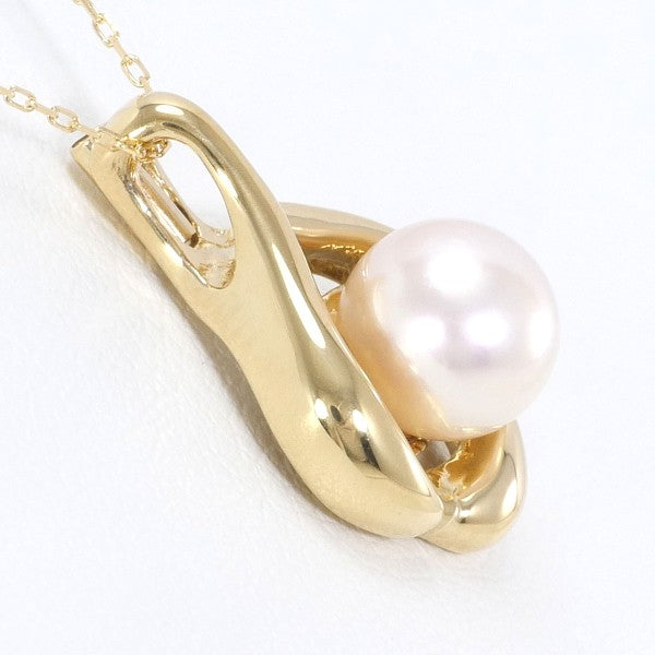 18K Yellow Gold Pearl Necklace for Women - Elegant & Timeless Jewelry Gift for Wedding, Anniversary & Special Occasions
