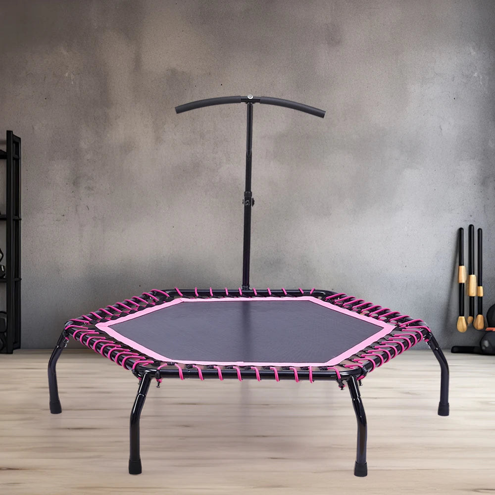Best Mini Trampoline for Adults & Kids - Indoor/Outdoor Bungee Jumping Fitness Rebounder for Home Gym & Backyard Fun