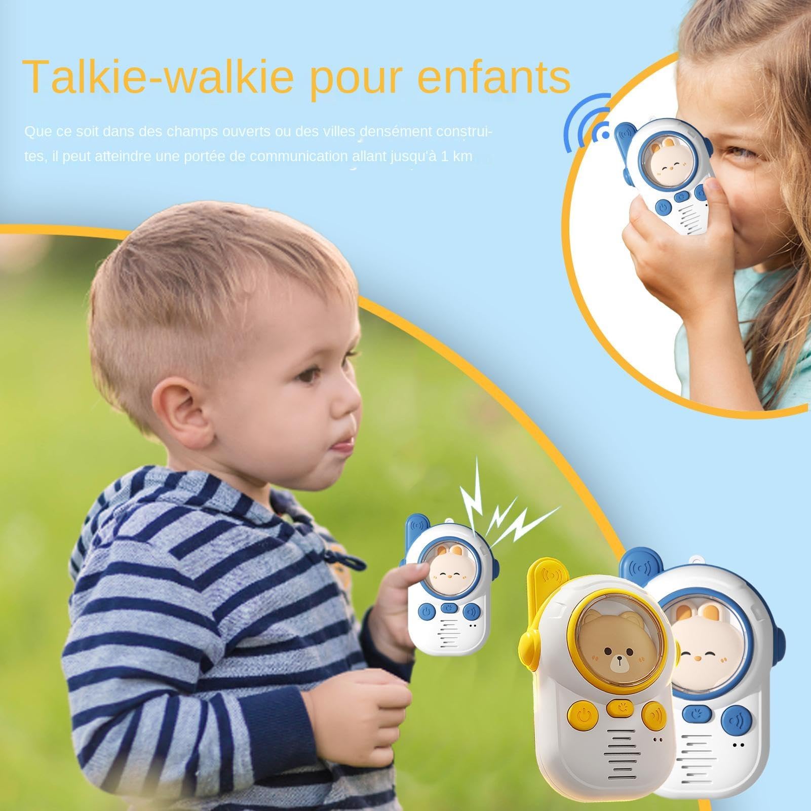 Portable Toy Radio for Kids - Long Range Indoor & Outdoor Camping Communication Device with Clear Sound - Perfect for Camping, Hiking, and Outdoor Adventures