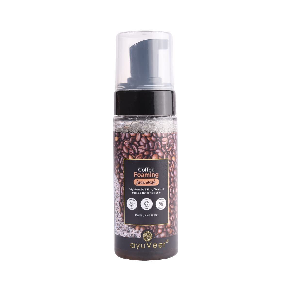 Ayuveer Vitamin C Foaming Face Wash for Oily & Acne-Prone Skin - 200ml | Daily Cleanser for Glowing Skin