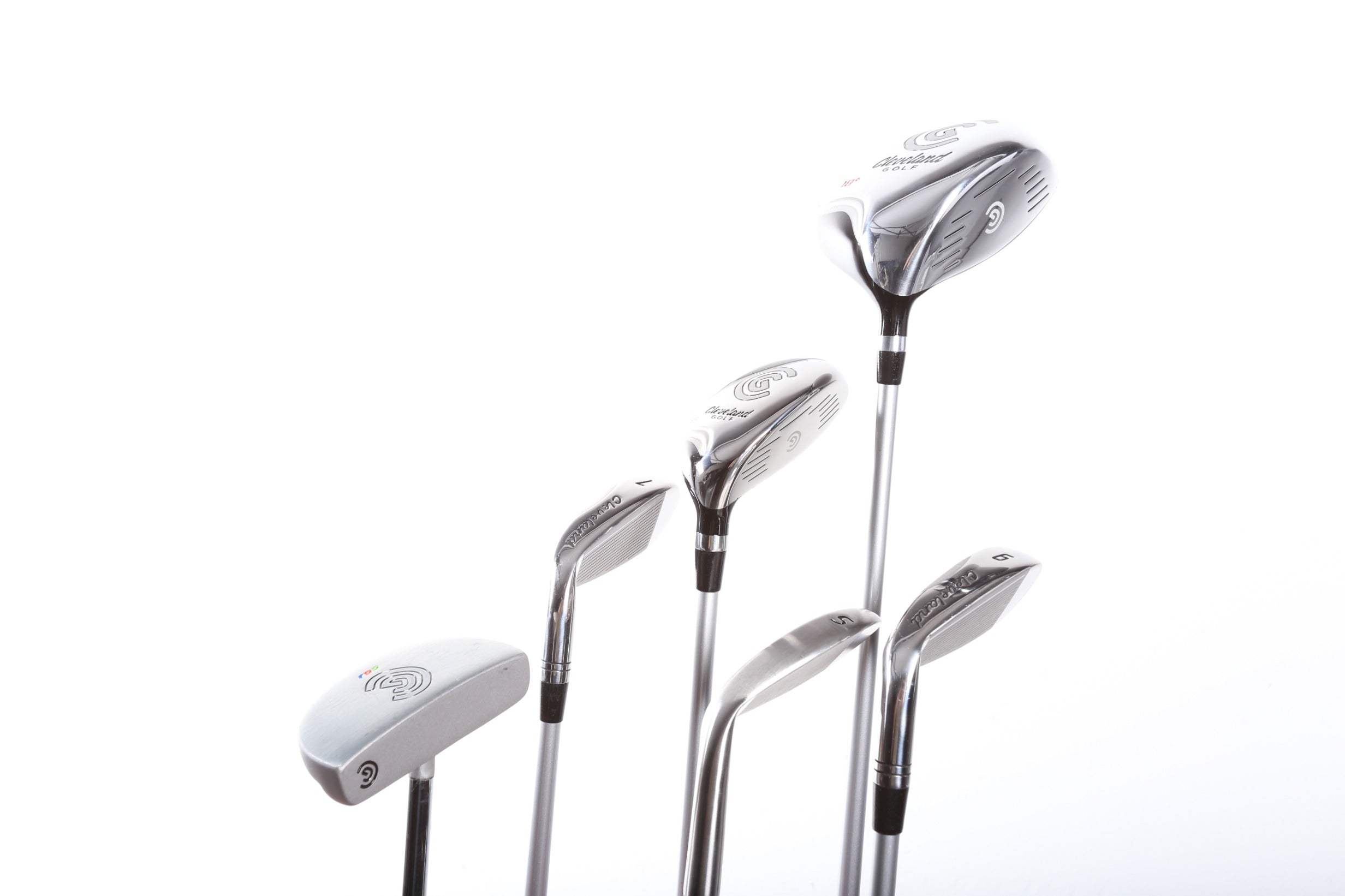 Cleveland CGJ Medium Driver Golf Club Set for Youth - Right Handed (RH) with HY, 7I, 9I, SW & Putter | Perfect for Junior Golf Training & Tournaments