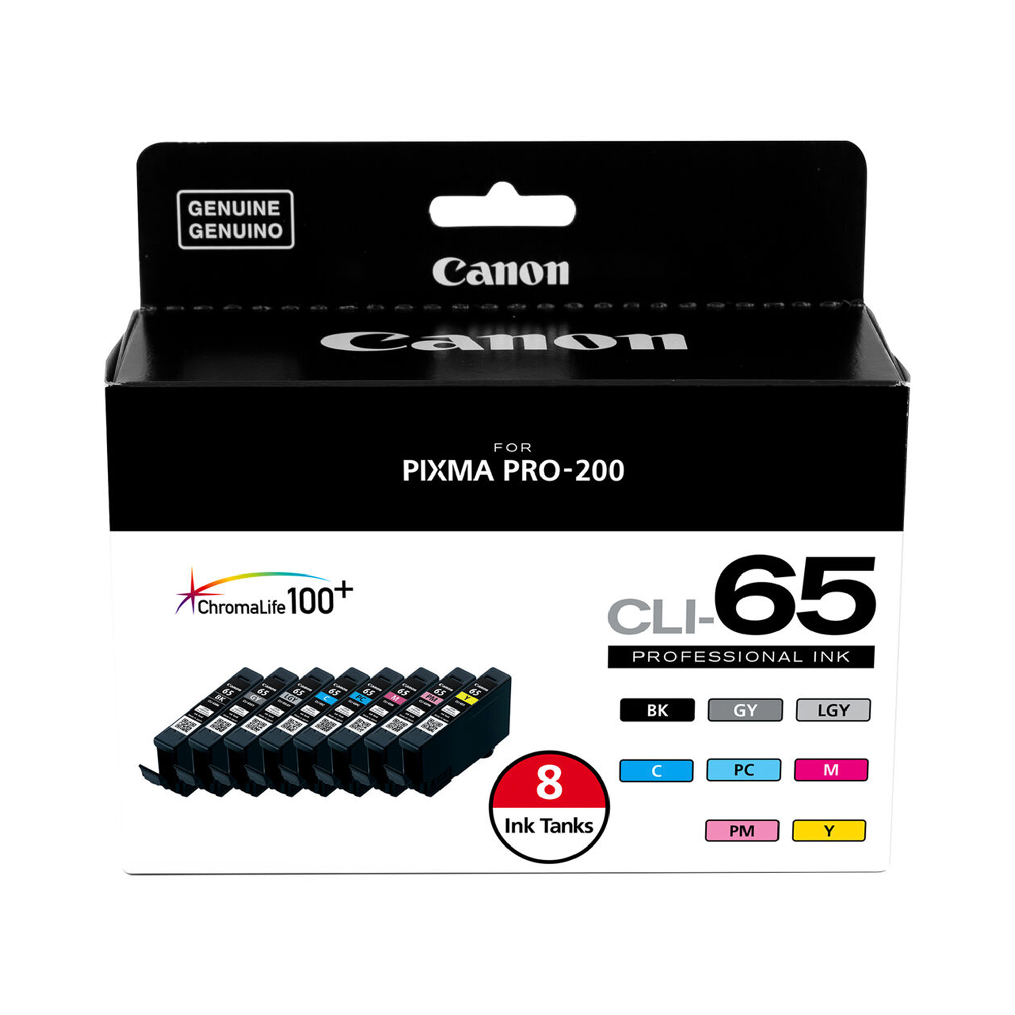Canon CLI-65 8-Color Ink Tank Refill Pack - High-Quality Ink Cartridges for Canon Printers - Perfect for Home, Office & Photo Printing
