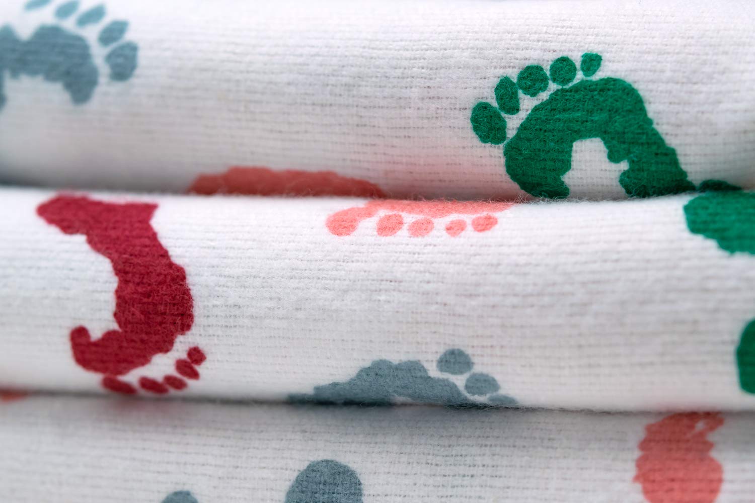 **6 Pack Premium Cotton Baby Swaddle Blankets for Newborns - Soft, Breathable & Durable Hospital-Grade Receiving Blankets for Boys & Girls - Perfect for Swaddling, Nursing & Sleep (Baby Feet, 6 Pack)**