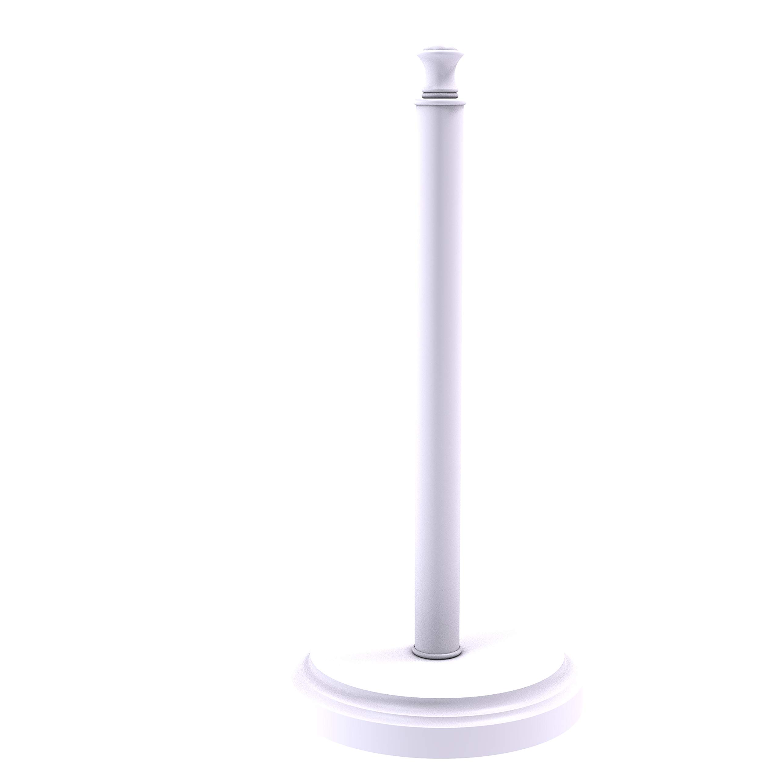 Allied Brass Carolina Collection Matte White Countertop Paper Towel Holder - Stylish and Functional for Kitchen, Bathroom, or Office Use