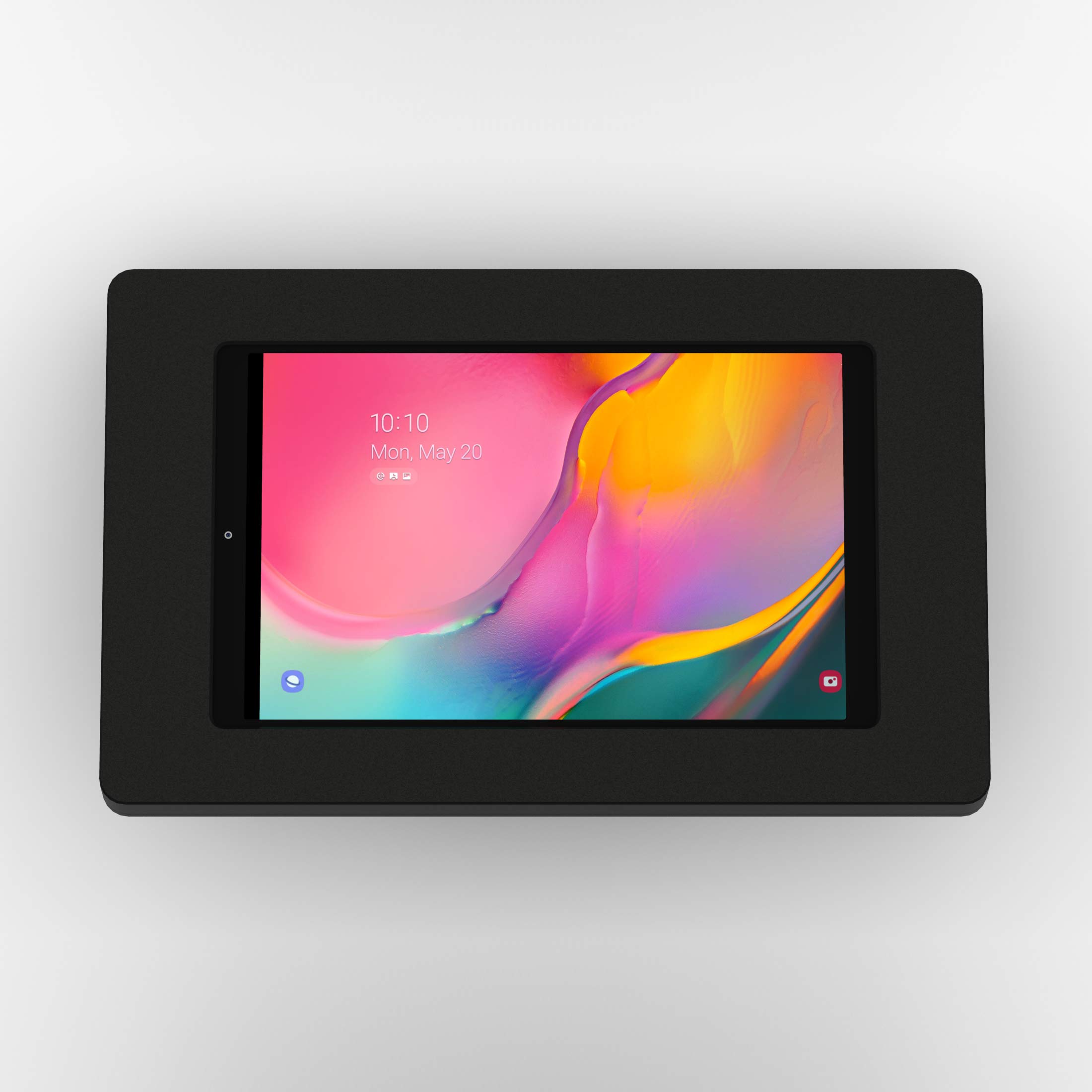 VidaMount Black Enclosure & 15° Fixed Tilt Wall Mount Bundle for Samsung Galaxy Tab A 10.1 (2019) - Secure Tablet Protection for Home, Office & Retail Displays