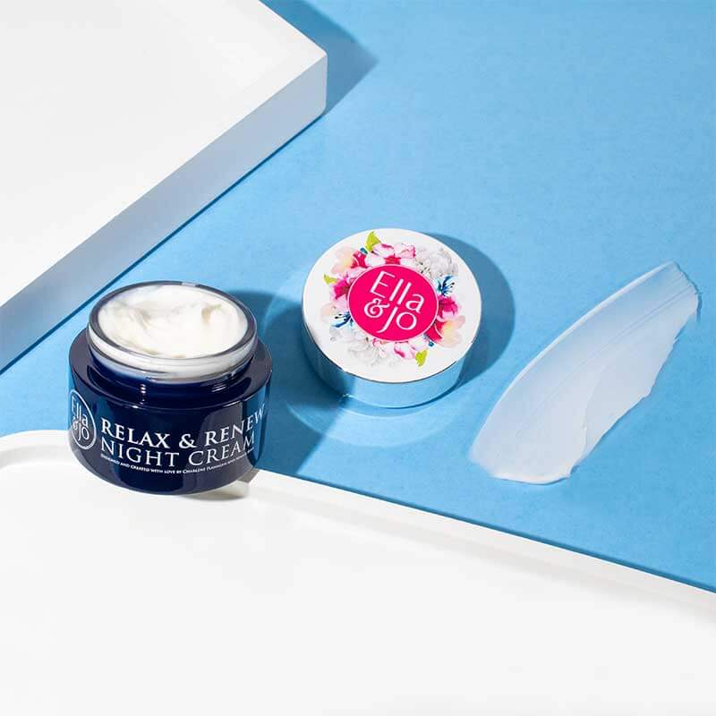 Ella & Jo Relax & Renew Night Cream - Hydrating Anti-Aging Face Moisturizer for Women | Perfect for Nighttime Skincare Routine & Dry Skin Care