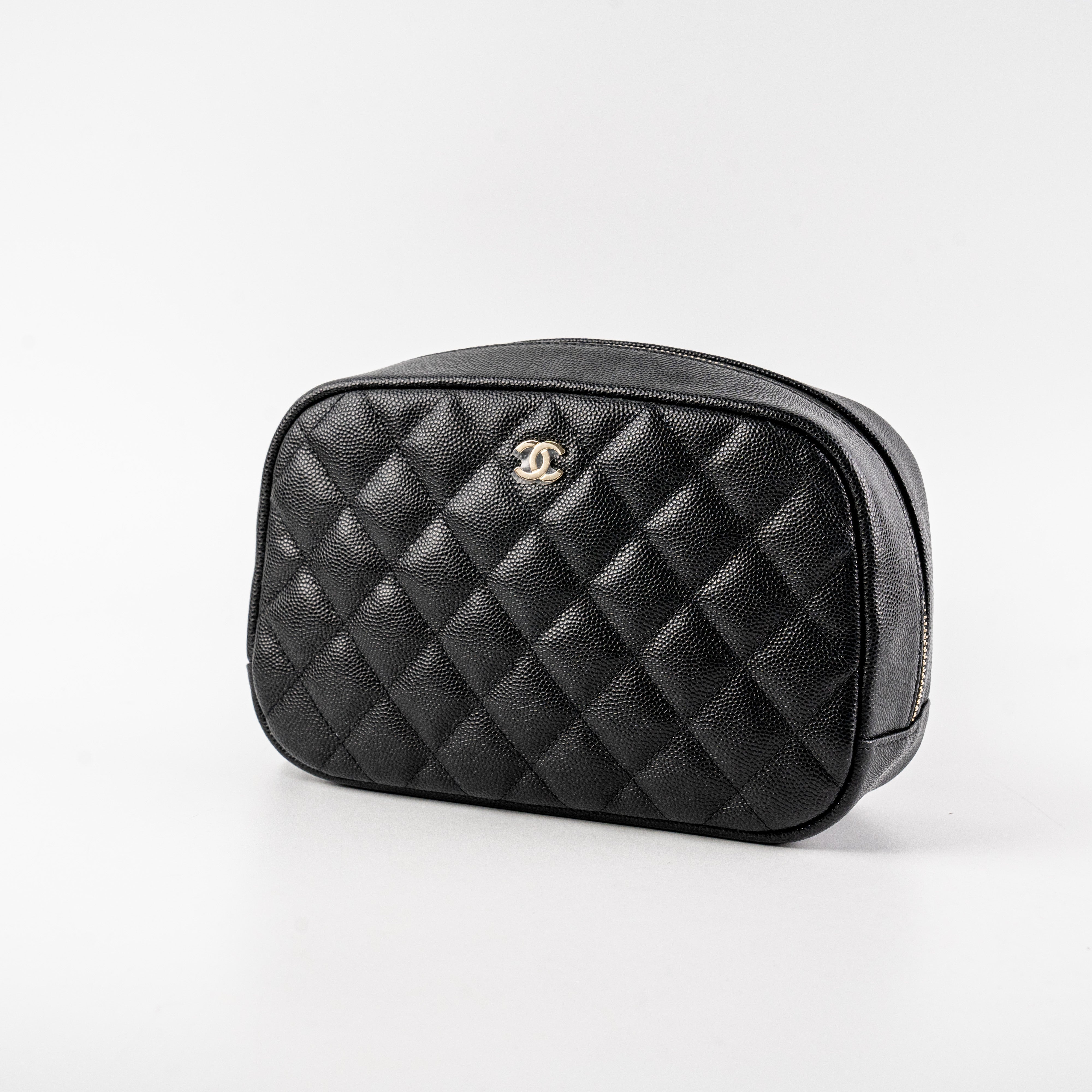 Chanel Quilted Caviar Leather Small Crossbody Bag Black - Luxury Designer Handbag for Women, Perfect for Evening Parties & Date Nights