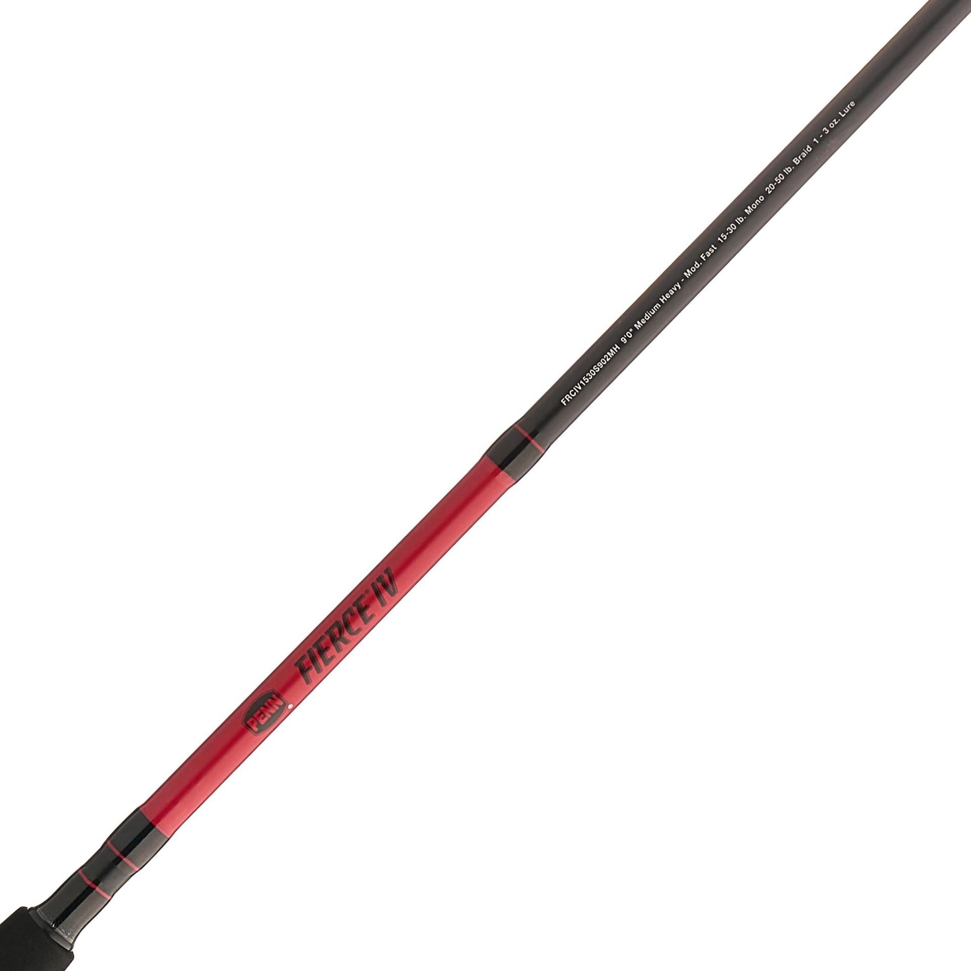 Fierce® IV Spinning Rod and Reel Combo - Premium Fishing Gear for Saltwater and Freshwater Anglers - Perfect for Bass, Trout, and Walleye Fishing
