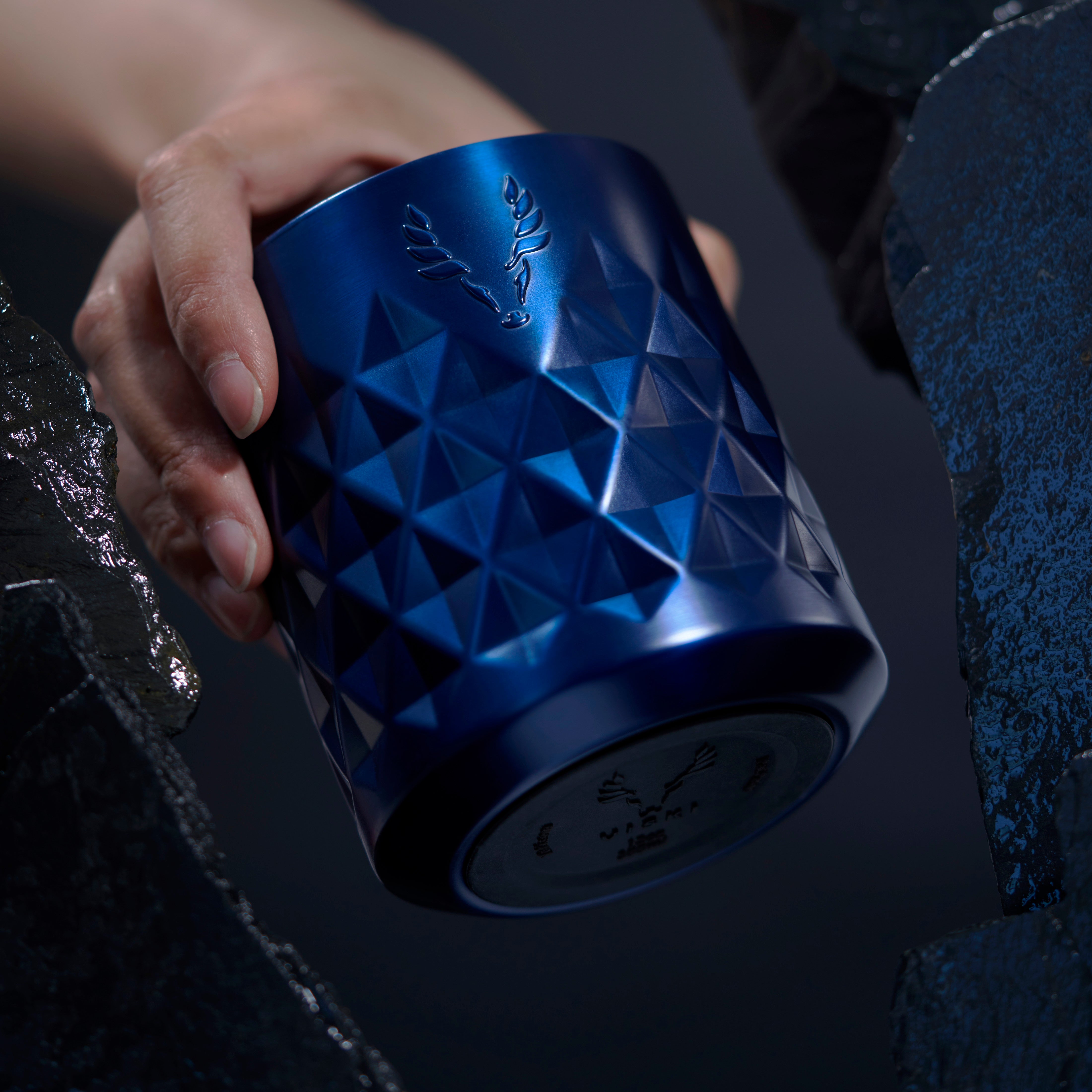 Premium Stainless Steel Rocks Tumbler - Electric Blue, 20oz Insulated Travel Mug for Coffee & Cocktails | Leakproof, Durable & Stylish | Perfect for Camping, Office & Outdoor Adventures