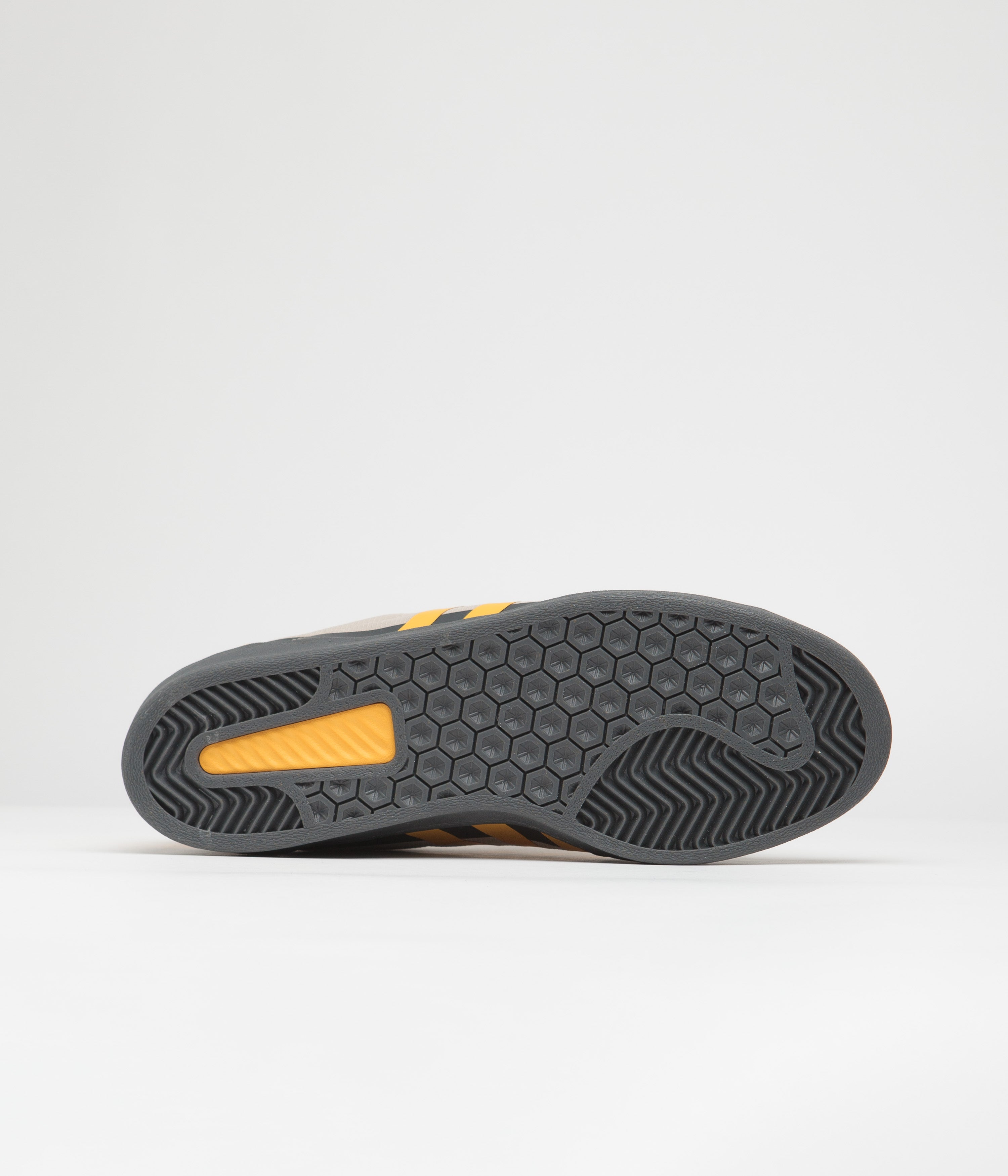 Adidas x Pop Trading Company Campus ADV Shoes - Grey Six / Active Gold / Clay Brown | Stylish Sneakers for Men & Women | Perfect for Casual Wear, Street Style & Everyday Comfort