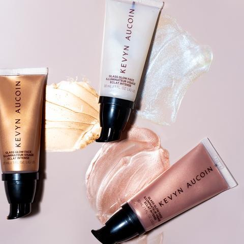 Kevyn Aucoin Glass Glow Face Illuminating Highlighter - Natural Glow Makeup for Cheekbones & Highlighting - Perfect for Daytime Glow & Nighttime Radiance