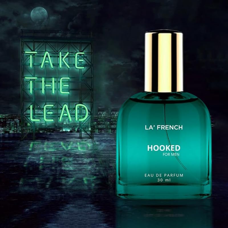 Premium French Hooked Perfume for Men 30ml - Long Lasting Eau De Parfum with Fresh Luxury Scent | Travel Size Cologne | Perfect for Date Night, Office & Special Occasions