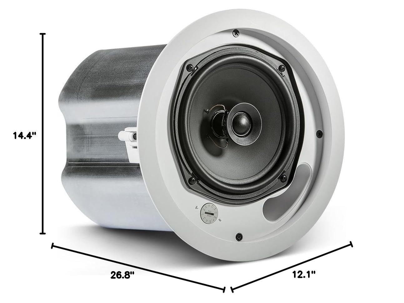 JBL Professional Control 16C/T 6.5-Inch Two-Way Coaxial Ceiling Speaker - White (Pair) - Perfect for Home Theater, Background Music & Commercial Audio Systems