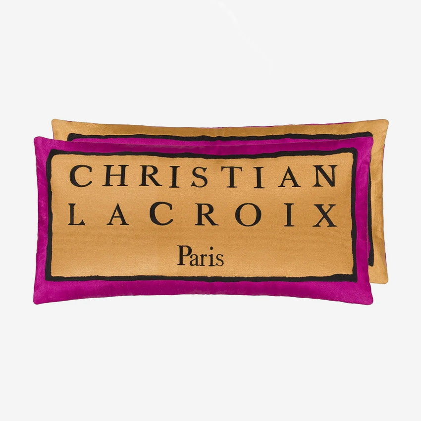 Christian Lacroix Couture Rose Torero Cushion 60x30cm - Luxury Home Decor for Sofa, Bed & Living Room