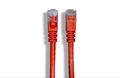 Cat 6 Ethernet Cable 10ft - High Speed Unshielded Network Cable, Red - Fast Internet & Gaming, Home & Office Use, Compatible with Router, Modem, PC, Laptop - Save 10% vs Amazon