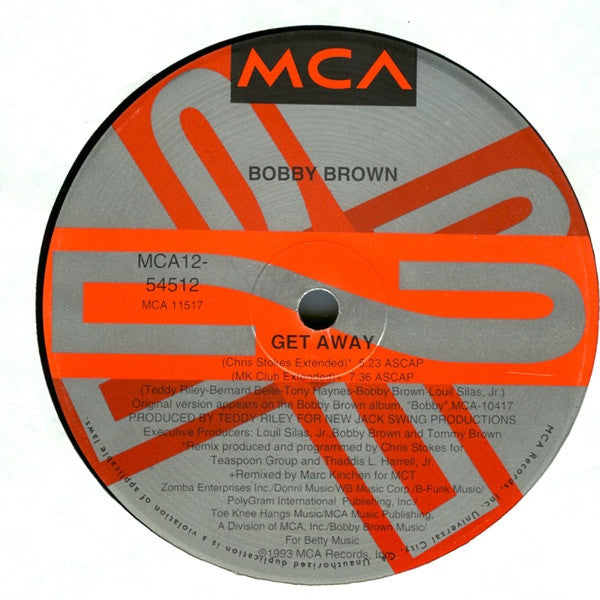 Bobby Brown Get Away MCA1254512 MCA Records - Classic R&B Music for Relaxation, Road Trips & 90s Nostalgia