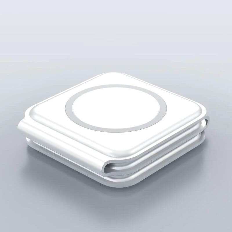 QDOS 3-in-1 Magnetic Wireless Charger Stand - Magsafe Compatible Fast Charging Station for iPhone 14/13/12, Apple Watch & AirPods - Perfect for Home, Office & Nightstand Charging