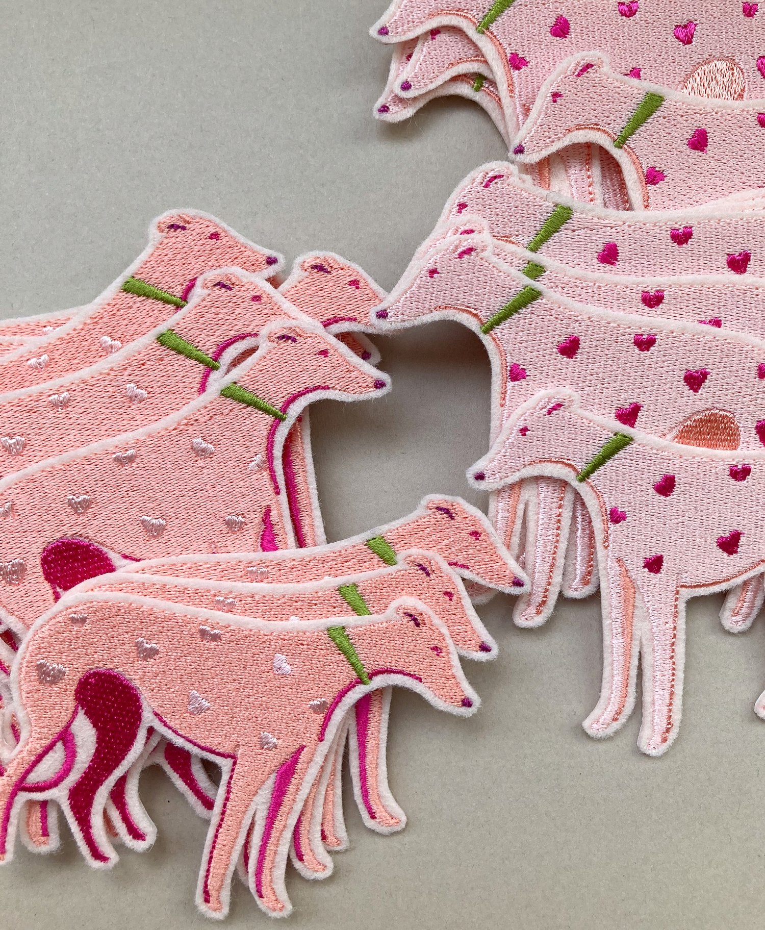 Bryony Moss Be Mine Hound Patch - Cute Embroidered Dog Patch for DIY Crafts, Jackets & Backpacks - Perfect for Pet Lovers & Fashion Accessories