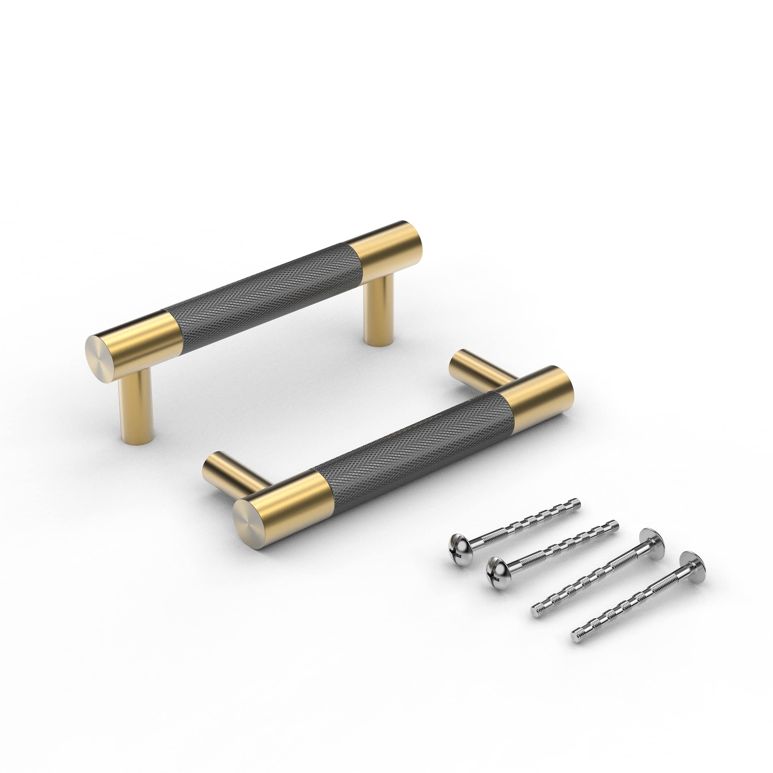 Brushed Satin Gold Cabinet Handles 10 Pack - 4.6