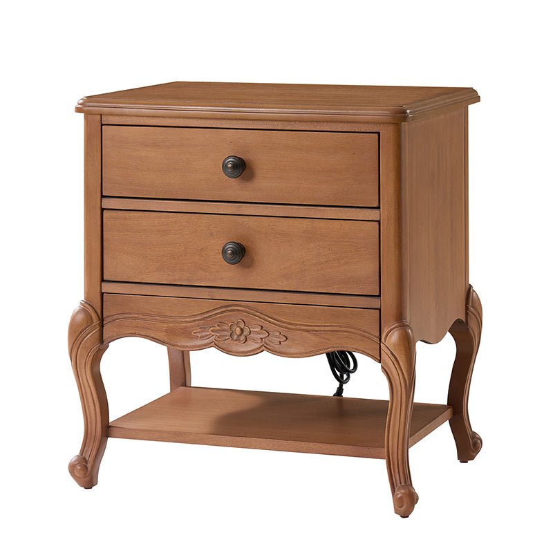 Nina Modern Nightstand with Hidden Drawer - Fully Assembled Bedside Table for Bedroom, Living Room & Office - Traditional Exquisite Design (Optional Types Available)