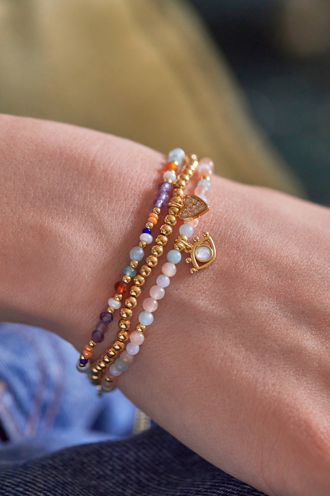 Evil Eye Protection Bracelet for Women - Handmade Beaded Jewelry for Good Luck & Positive Energy - Perfect for Gifts, Meditation & Everyday Wear