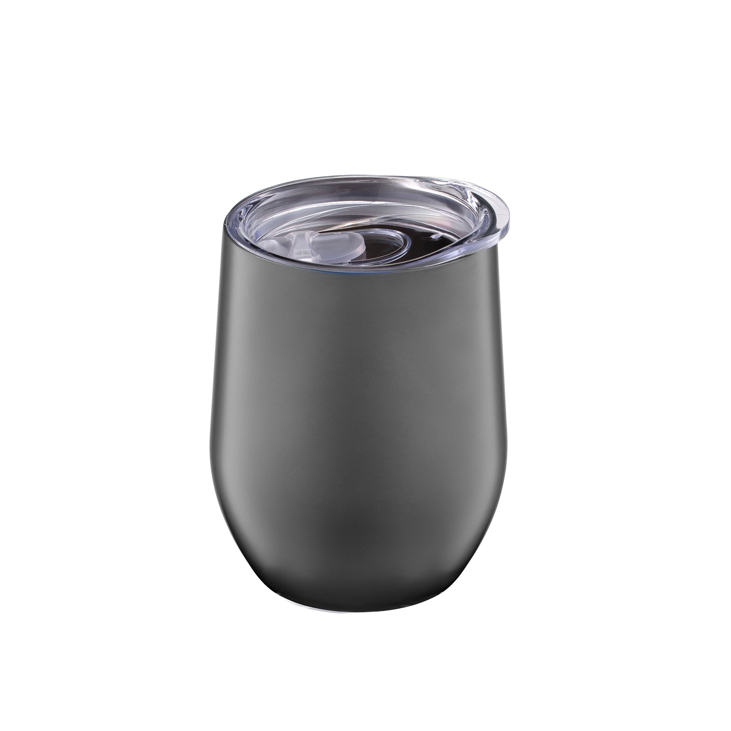 Premium Black Wine Tumbler with Lid - Insulated Stainless Steel Wine Glass for Red & White Wine - Perfect for Outdoor Picnics, Parties & Home Entertaining