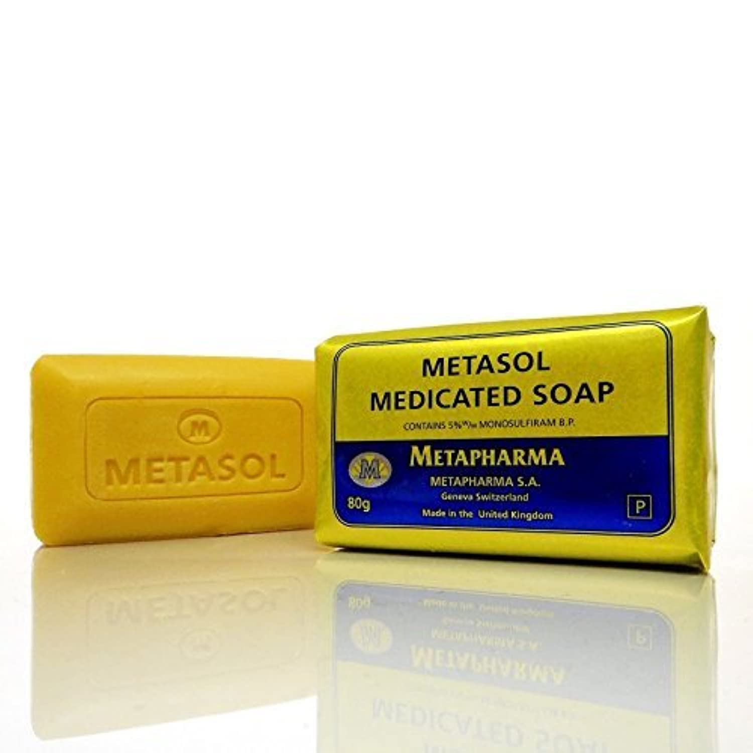 Medicated Soap by Metapharma - 80g Antibacterial & Antifungal Bar for Acne, Eczema & Skin Irritations - Ideal for Daily Cleansing & Sensitive Skin Care